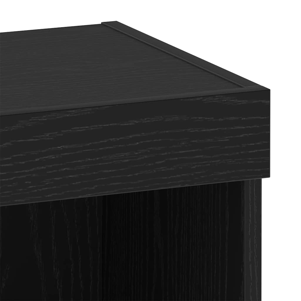 TV Cabinet Set Black Oak 40 x 30 x 30 cm Engineered Wood