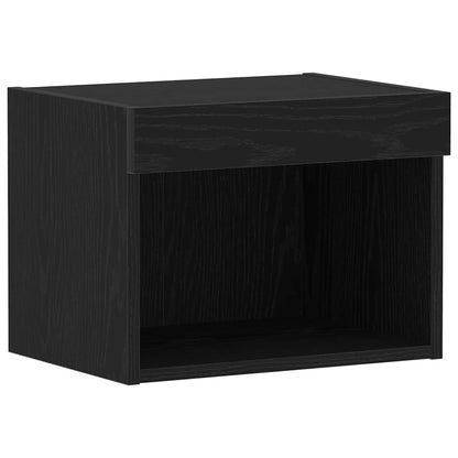 TV Cabinet Set Black Oak 40 x 30 x 30 cm Engineered Wood