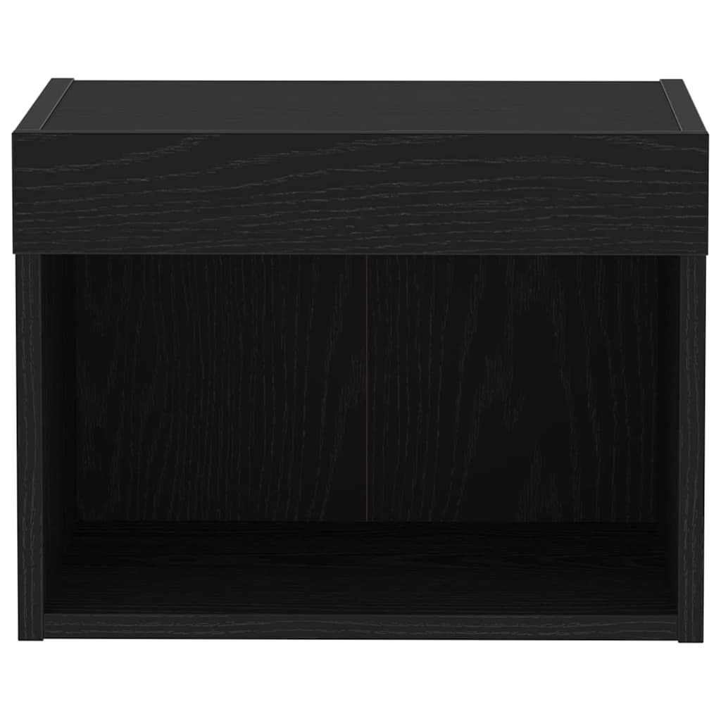TV Cabinet Set 2 pcs Black Oak 40 x 30 x 30 cm Engineered Wood