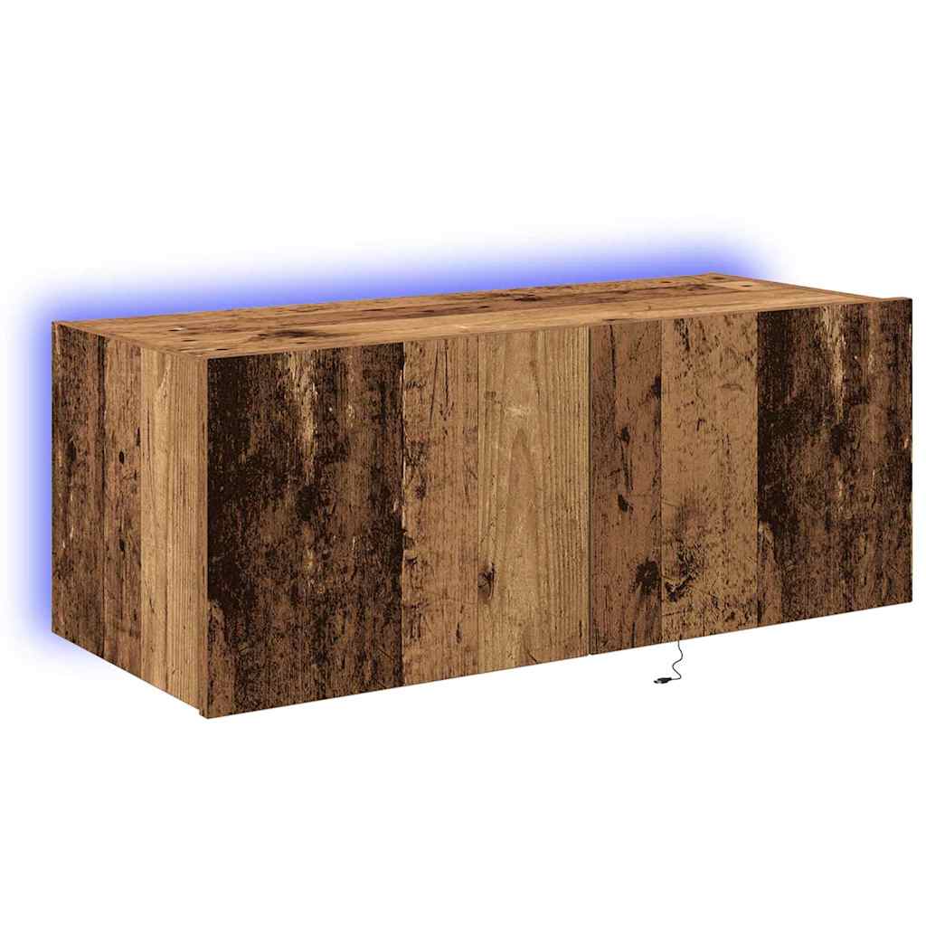 TV Wall Cabinet Old Wood 80 x 35 x 31 cm Engineered Wood