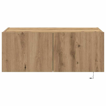 TV Wall Cabinet Artisan Oak 80 x 35 x 31 cm Engineered Wood