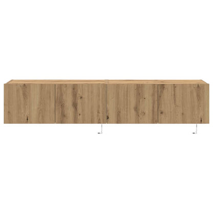 TV Wall Cabinet Wall-mounted 2 pcs Artisan Oak 80 x 35 x 31 cm