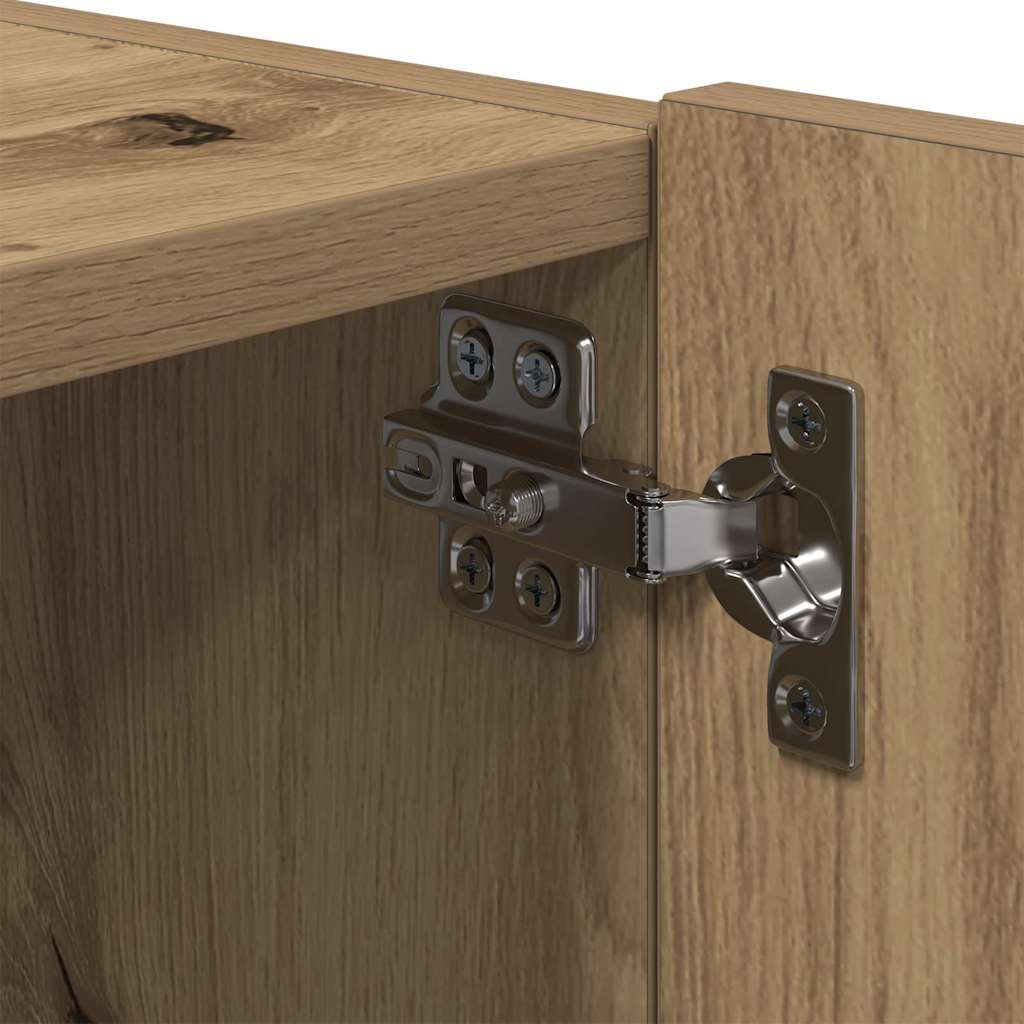 TV Wall Cabinet Artisan Oak 100 x 35 x 31 cm Engineered Wood