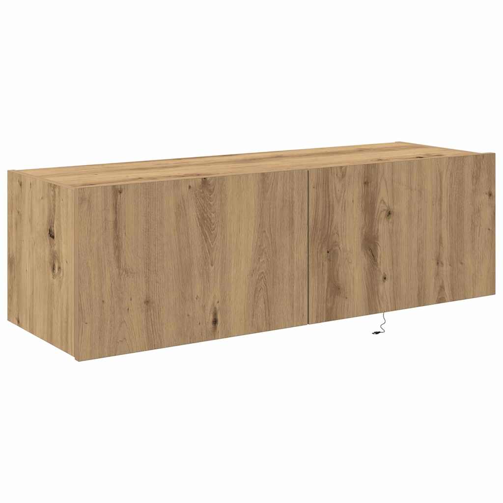 TV Wall Cabinet Artisan Oak 100 x 35 x 31 cm Engineered Wood