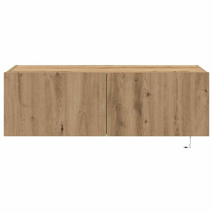 TV Wall Cabinet Artisan Oak 100 x 35 x 31 cm Engineered Wood