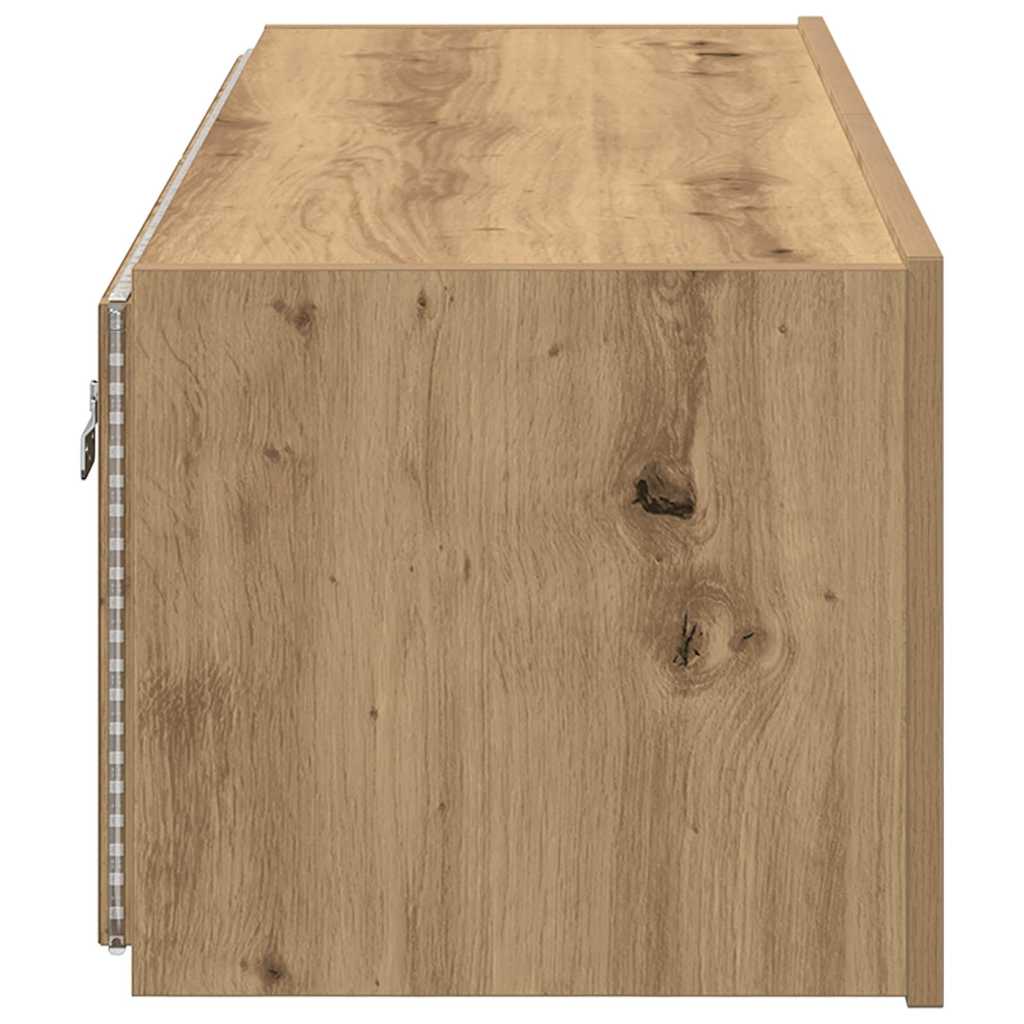 TV Wall Cabinet Artisan Oak 100 x 35 x 31 cm Engineered Wood