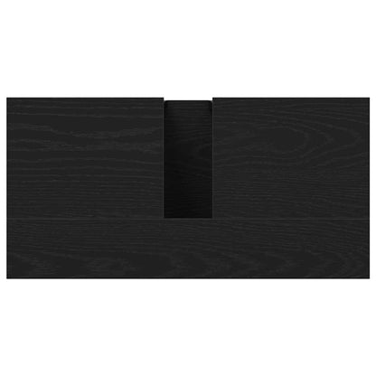 Bathroom Sink Cabinet Black Oak 60 x 30 x 60 cm Engineered Wood