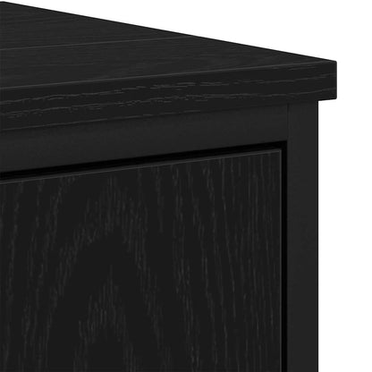 Bathroom Sink Cabinet Black Oak 80 x 30 x 60 cm Engineered Wood