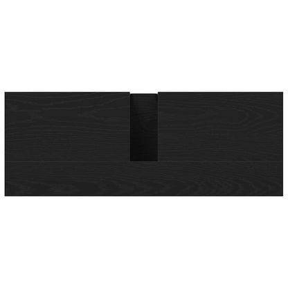 Bathroom Sink Cabinet Black Oak 80 x 30 x 60 cm Engineered Wood
