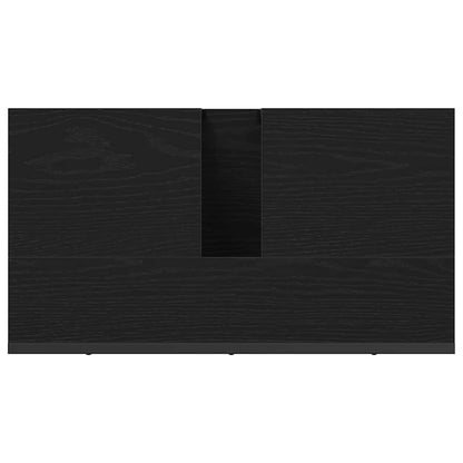 Bathroom Sink Cabinet Black Oak 60 x 30 x 60 cm Engineered Wood
