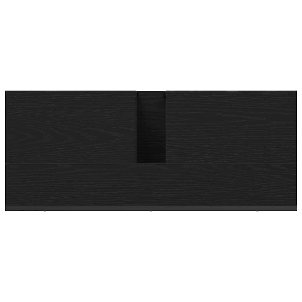 Bathroom Sink Cabinet Black Oak 80 x 30 x 60 cm Engineered Wood