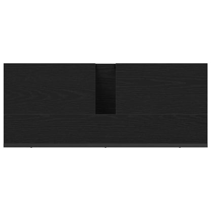 Bathroom Sink Cabinet Black Oak 80 x 30 x 60 cm Engineered Wood