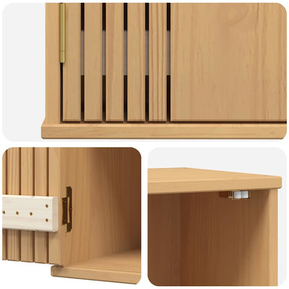 Bathroom Cabinet Olden Brown 35 x 30 x 55 cm Solid Pine wood