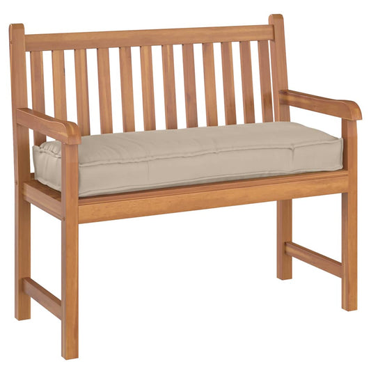 Pallet Cushion for Bench Taupe 110 x 40 x 8 cm Oxford fabric