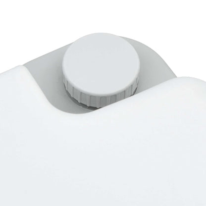 Portable Camping Toilet Grey 41.5 x 36.5 x 30 cm
