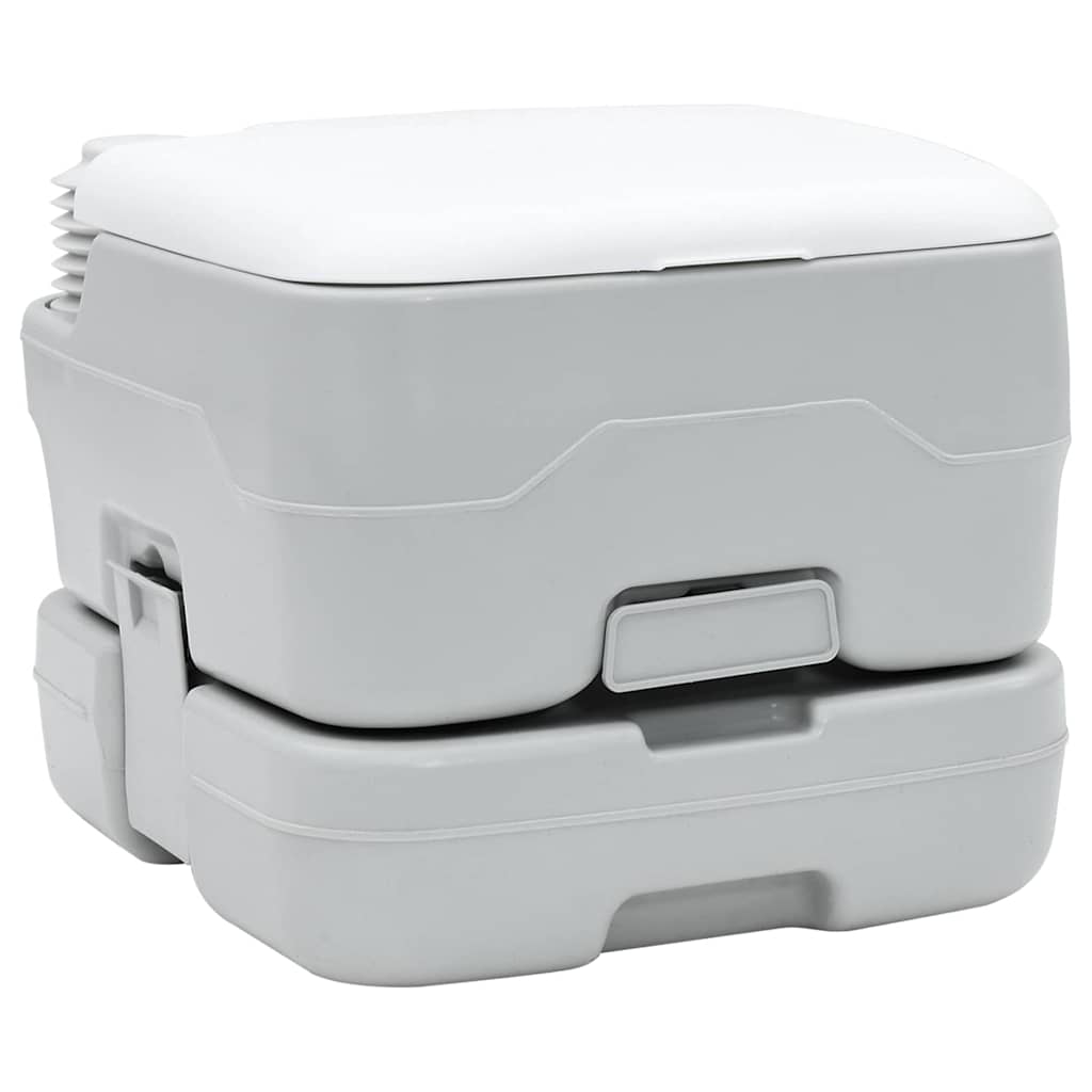 Portable Camping Toilet Grey 41.5 x 36.5 x 30 cm