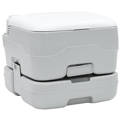 Portable Camping Toilet Grey 41.5 x 36.5 x 30 cm