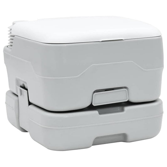Portable Camping Toilet Grey 41.5 x 36.5 x 30 cm