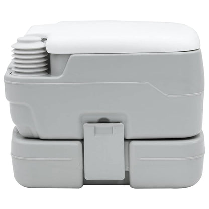 Portable Camping Toilet Grey 41.5 x 36.5 x 30 cm