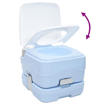Portable Camping Toilet Light blue 41.5 x 36.5 x 30 cm