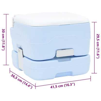 Portable Camping Toilet Light blue 41.5 x 36.5 x 30 cm