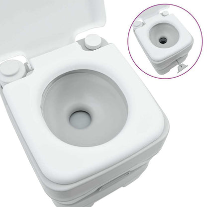 Portable Camping Toilet Grey 41.5 x 36.5 x 42 cm