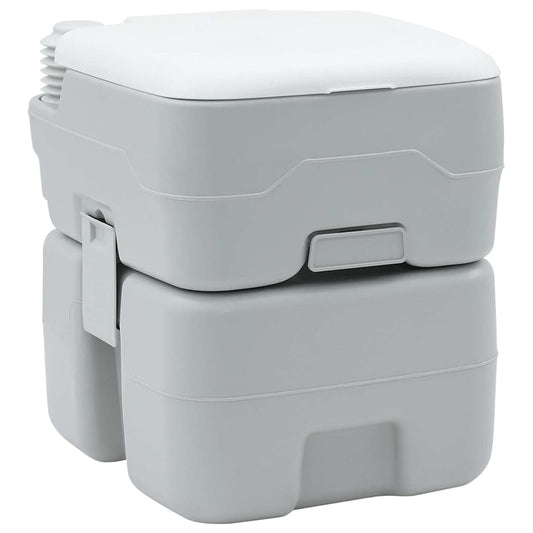 Portable Camping Toilet Grey 41.5 x 36.5 x 42 cm