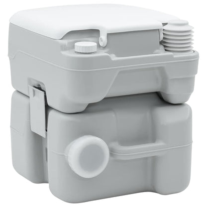 Portable Camping Toilet Grey 41.5 x 36.5 x 42 cm