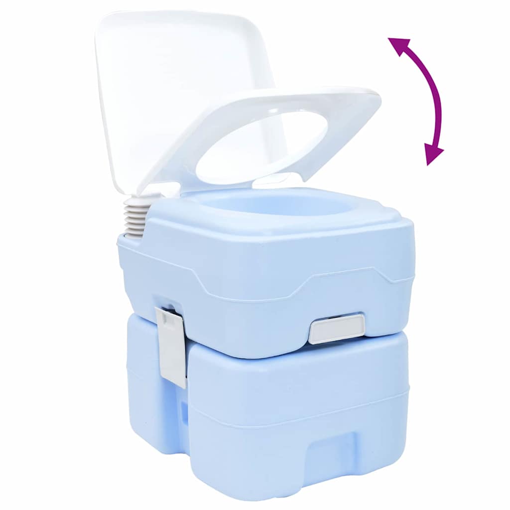 Portable Camping Toilet Light blue 41.5 x 36.5 x 42 cm