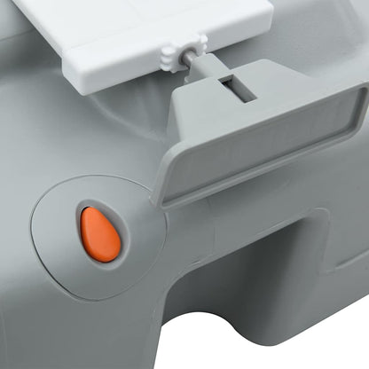 Portable Camping Toilet Grey and white 41.5 x 36.5 x 37.5 cm
