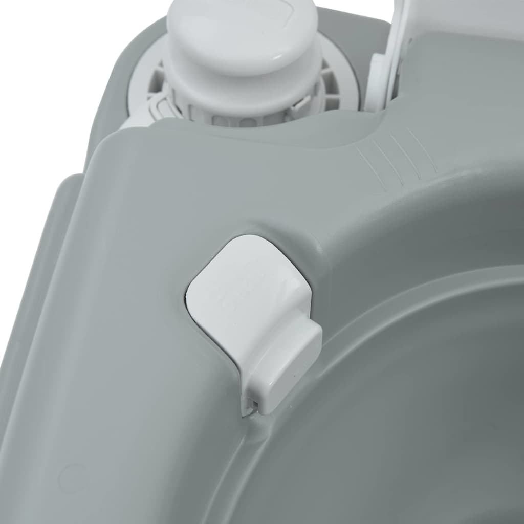Portable Camping Toilet Grey and white 41.5 x 36.5 x 37.5 cm