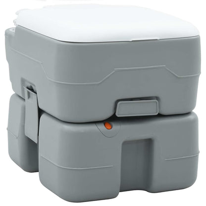 Portable Camping Toilet Grey and white 41.5 x 36.5 x 37.5 cm
