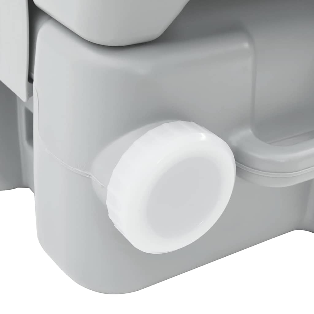 Portable Camping Toilet Grey and white 41.5 x 36.5 x 30 cm
