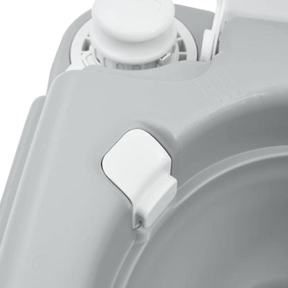 Portable Camping Toilet Grey and white 41.5 x 36.5 x 30 cm