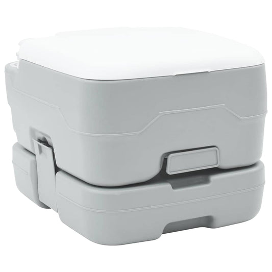 Portable Camping Toilet Grey and white 41.5 x 36.5 x 30 cm