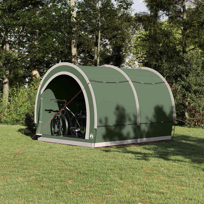 Bike Storage Tent with Roof Green 256 x 222 x 182 cm