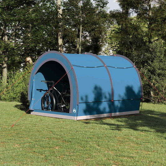 Bike Storage Tent with Roof Blue 256 x 222 x 182 cm