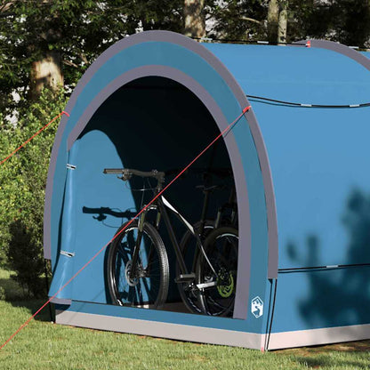 Bike Storage Tent with Roof Blue 256 x 222 x 182 cm