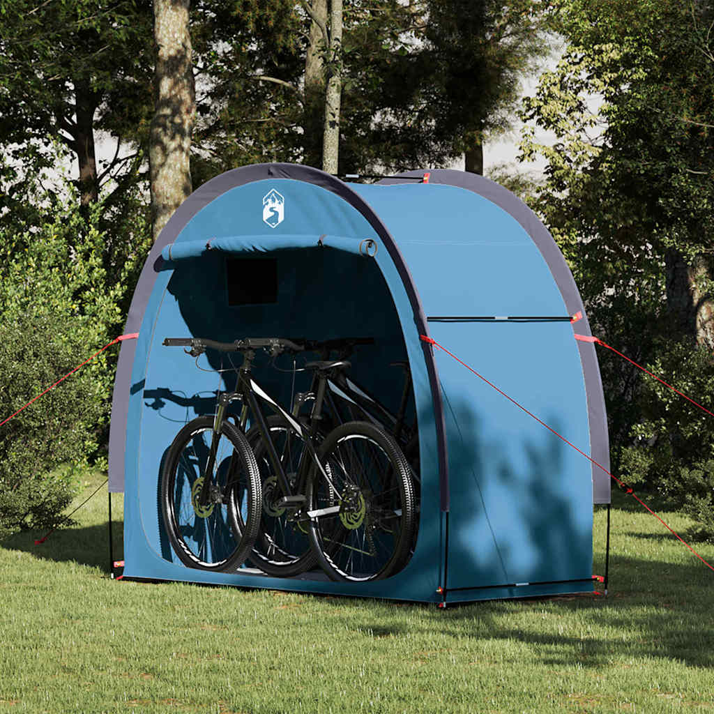 Bike Storage Tent with Roof with Storage Blue 210 x 90 x 174 cm