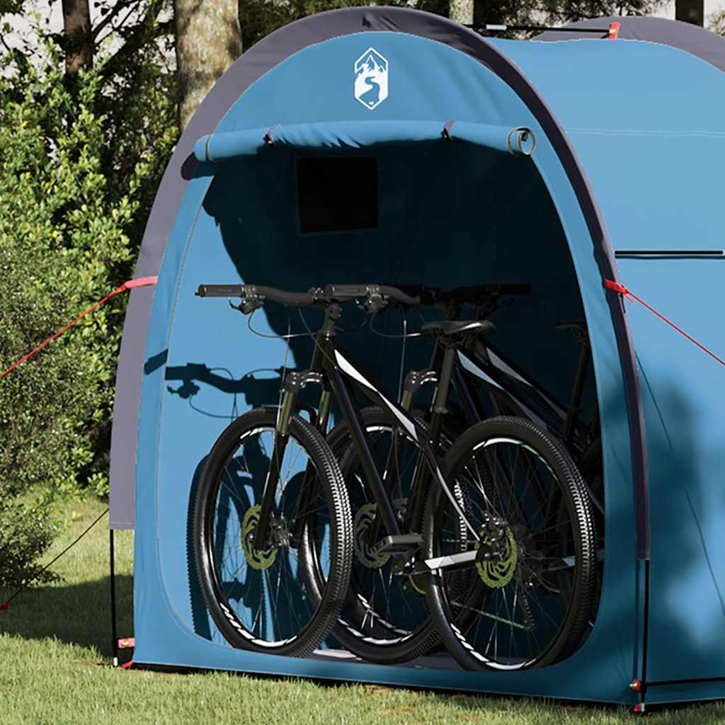 Bike Storage Tent with Roof with Storage Blue 210 x 90 x 174 cm