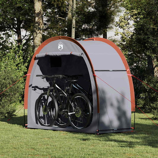 Bike Storage Tent with Roof Grey and Orange 210 x 90 x 174 cm