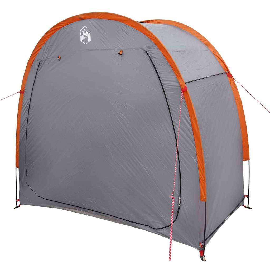 Bike Storage Tent with Roof Grey and Orange 210 x 90 x 174 cm