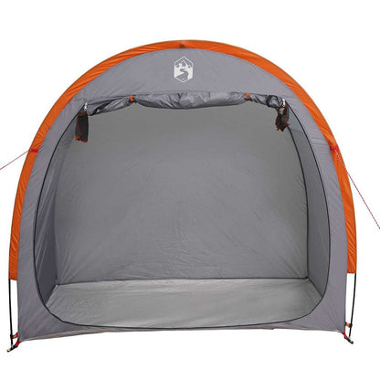 Bike Storage Tent with Roof Grey and Orange 210 x 90 x 174 cm