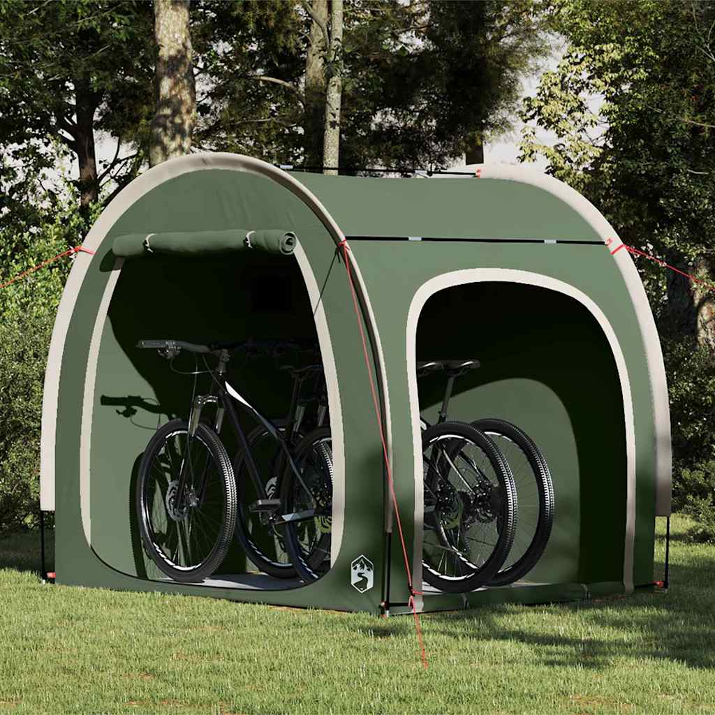 Bike Storage Tent with Roof Green 218 x 156 x 180 cm