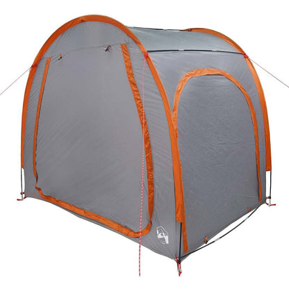 Bike Storage Tent with Roof Grey and Orange 218 x 156 x 180 cm
