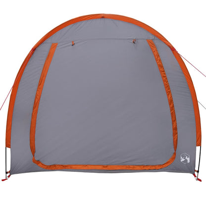 Bike Storage Tent with Roof Grey and Orange 218 x 156 x 180 cm