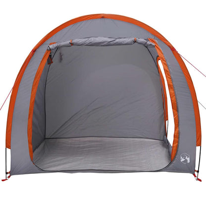 Bike Storage Tent with Roof Grey and Orange 218 x 156 x 180 cm