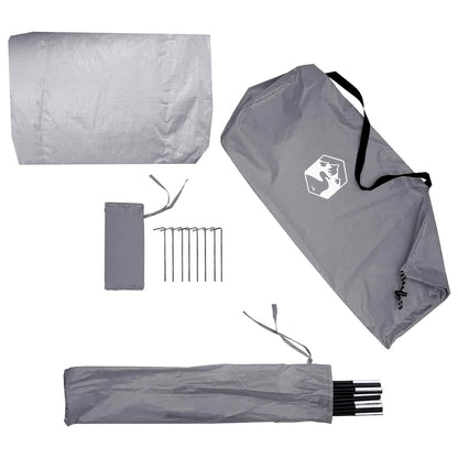 Bike Storage Tent with Roof Grey and Orange 218 x 156 x 180 cm