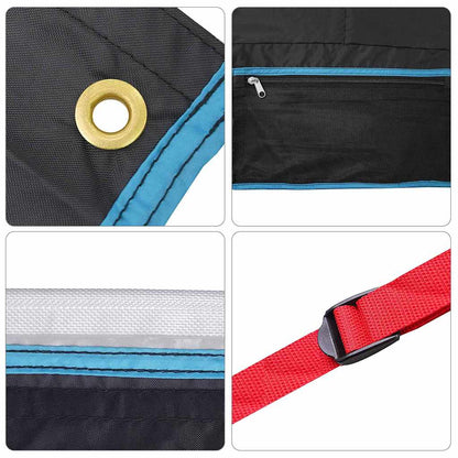 Storage bag with Storage Black, Blue 98 x 47 cm Oxford