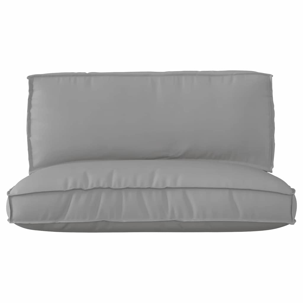 Pallet Cushion Set 2 pcs Grey Oxford fabric